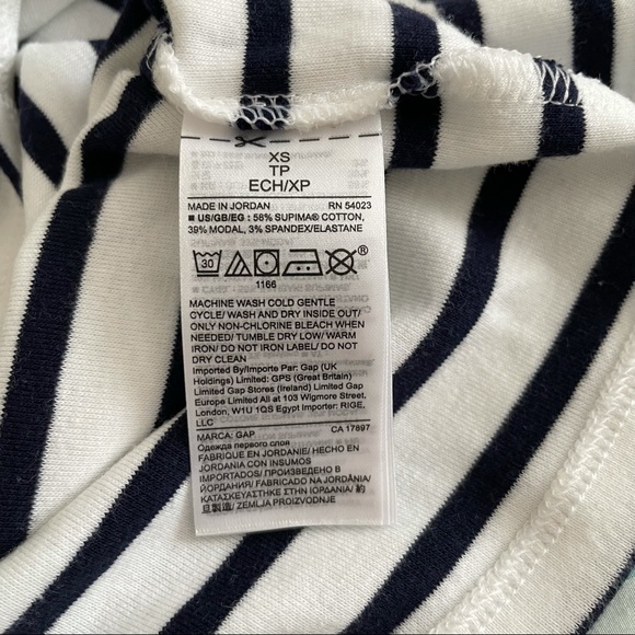 Striped Ballet Neck Tee - Picture 5 of 5